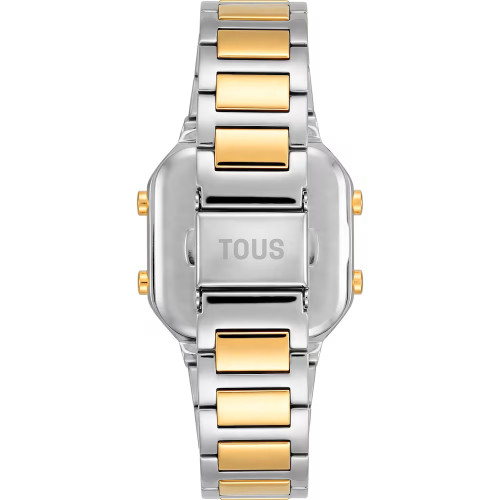Reloj Tous digital con brazalete de acero y acero dorado D-BEAR MINI