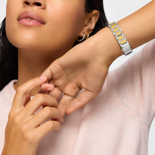 Reloj Tous digital con brazalete de acero y acero dorado D-BEAR MINI
