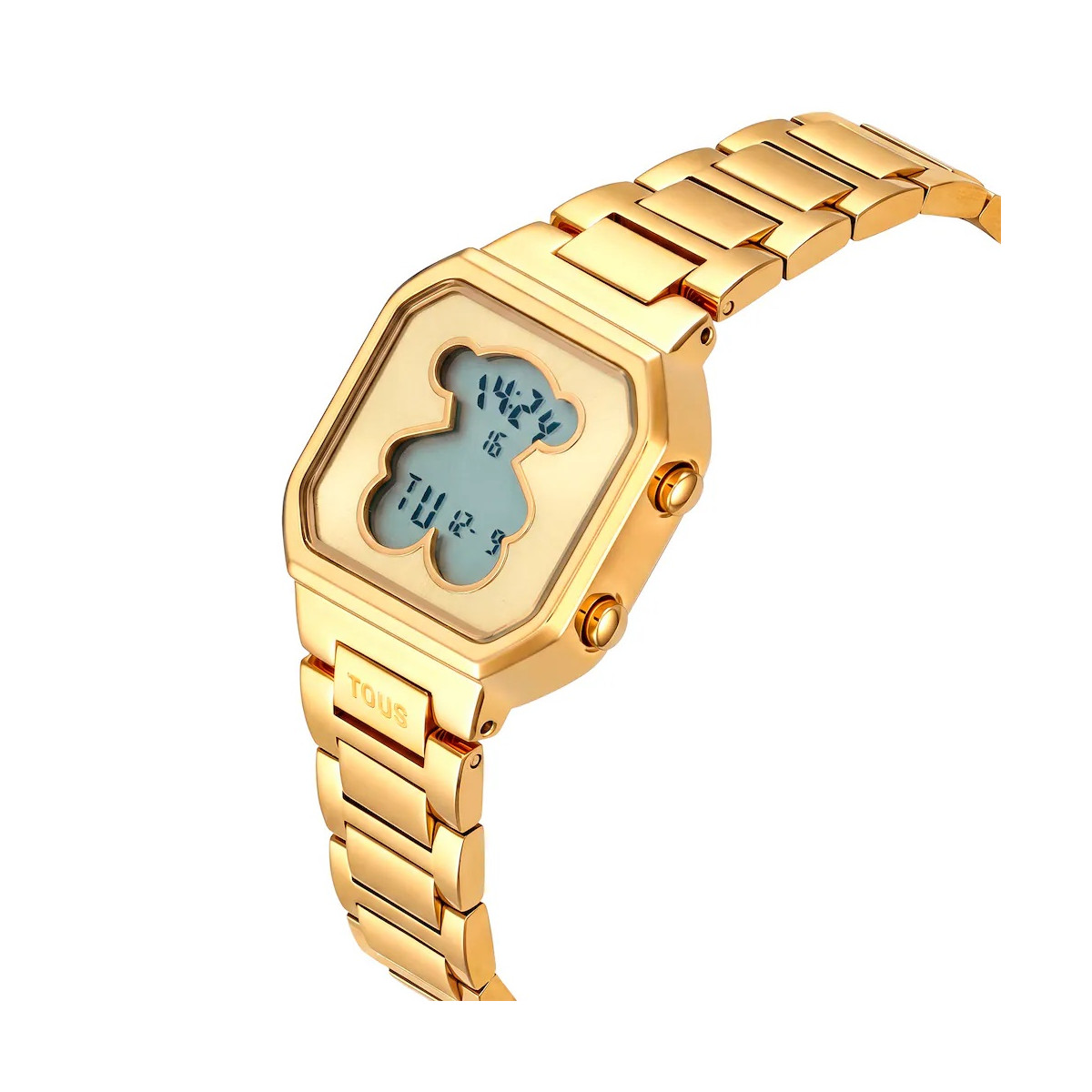 Reloj Tous digital con brazalete de acero dorado D-BEAR MINI