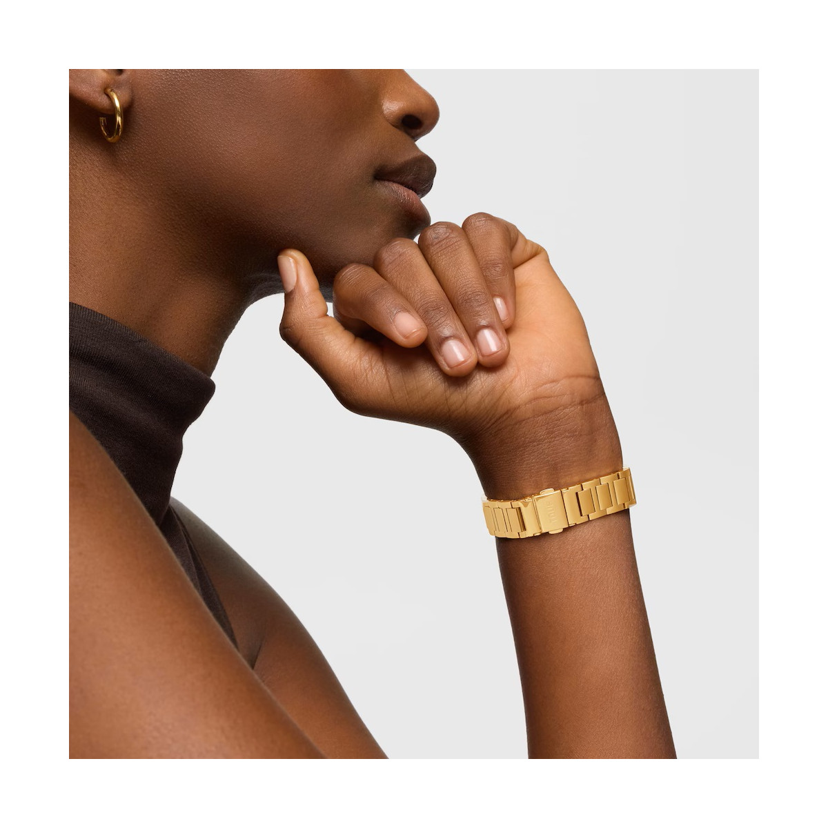 Reloj Tous digital con brazalete de acero dorado D-BEAR MINI