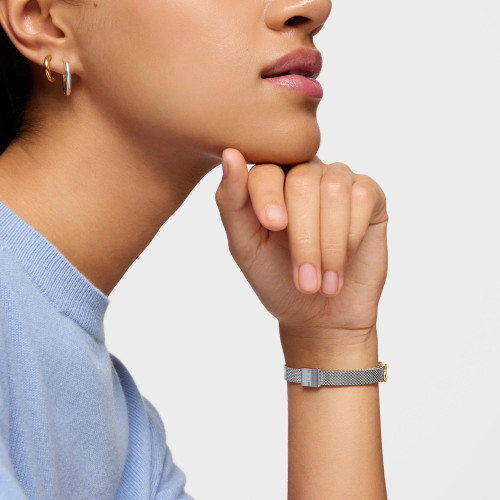 Reloj Tous analógico con brazalete de acero con motivo, acero dorado y esfera de nácar ICON TIME CHARMS