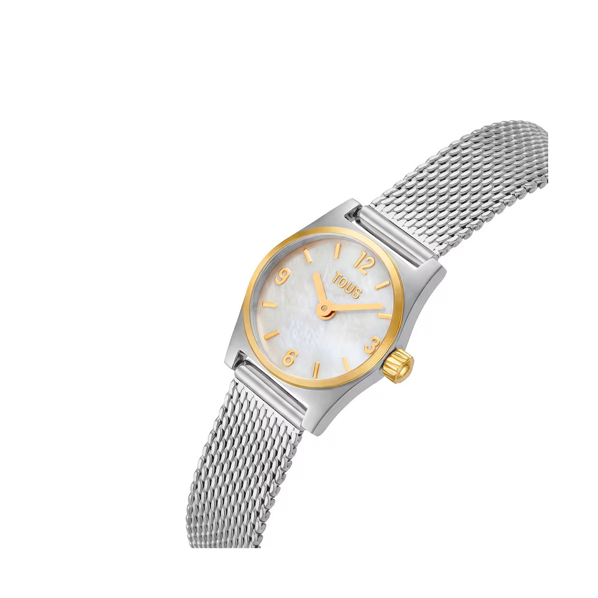 Reloj Tous analógico con brazalete milanés de acero y esfera de nácar EPIC MINI