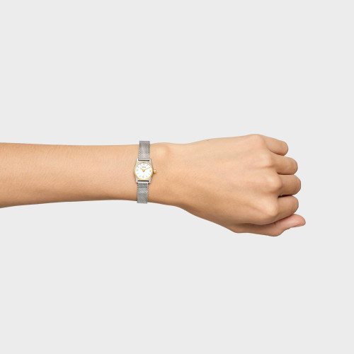 Reloj Tous analógico con brazalete milanés de acero y esfera de nácar EPIC MINI