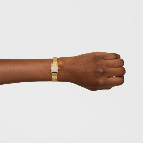 Reloj Tous analógico con brazalete milanés de acero dorado y esfera de nácar EPIC MINI