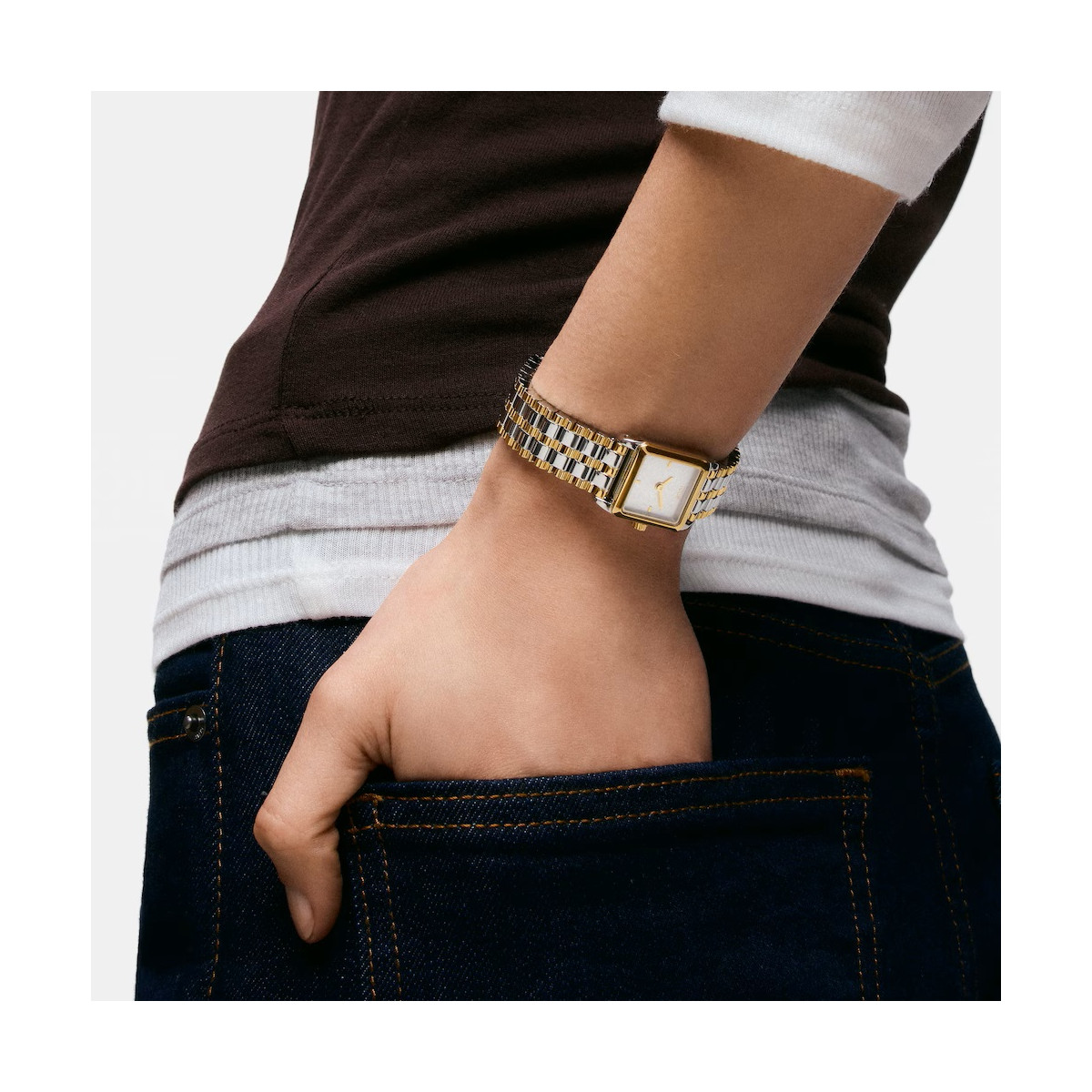 Reloj Tous analógico con brazalete de acero y acero dorado TOUS 1950