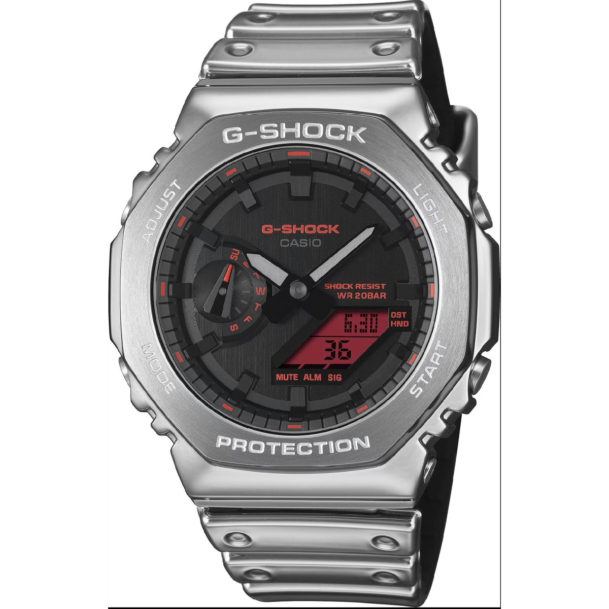 Reloj Casio G-Shock Fine Metallic Basic Series plateado