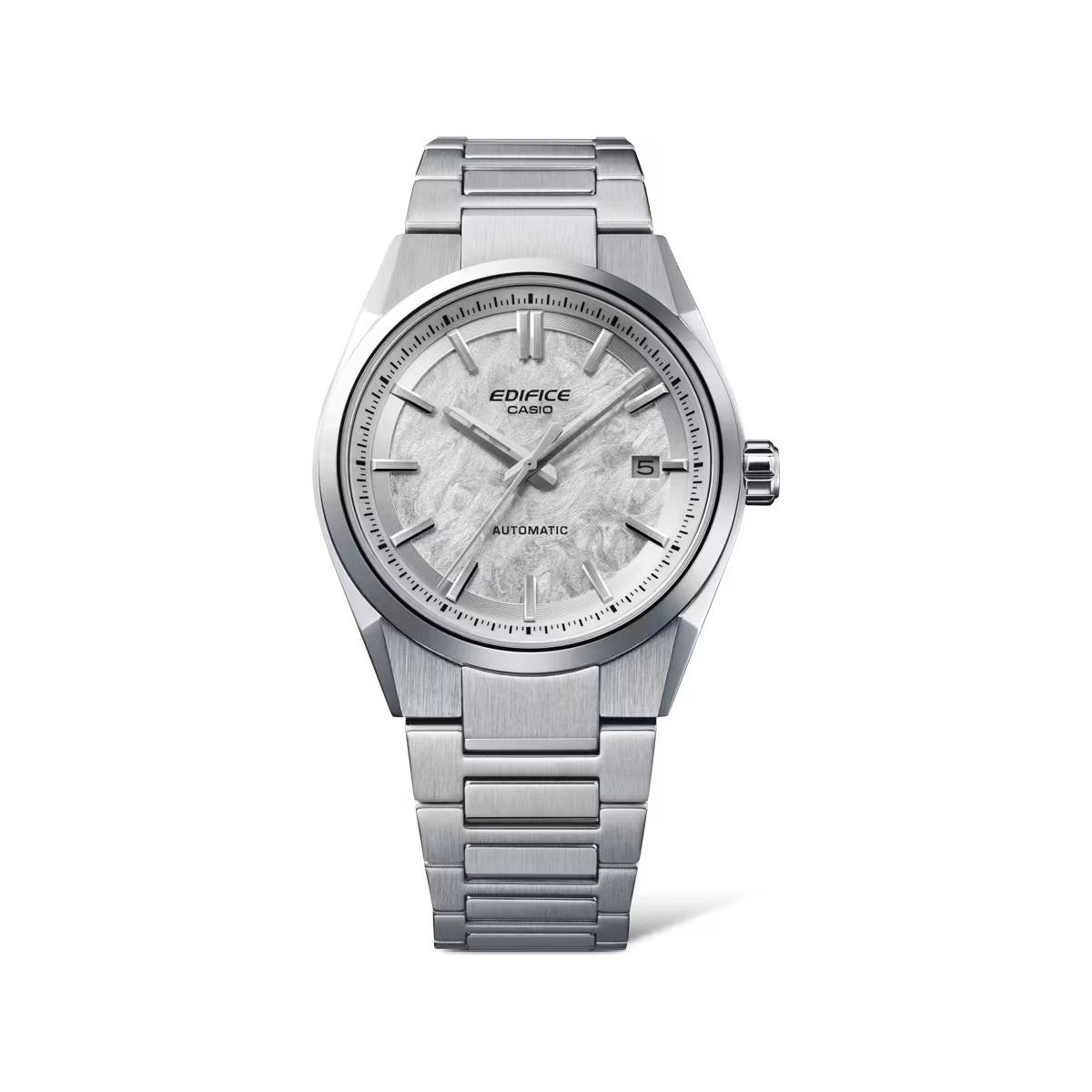 Reloj Casio Edifice Automático para hombre y mujer 39mm esfera gris plata