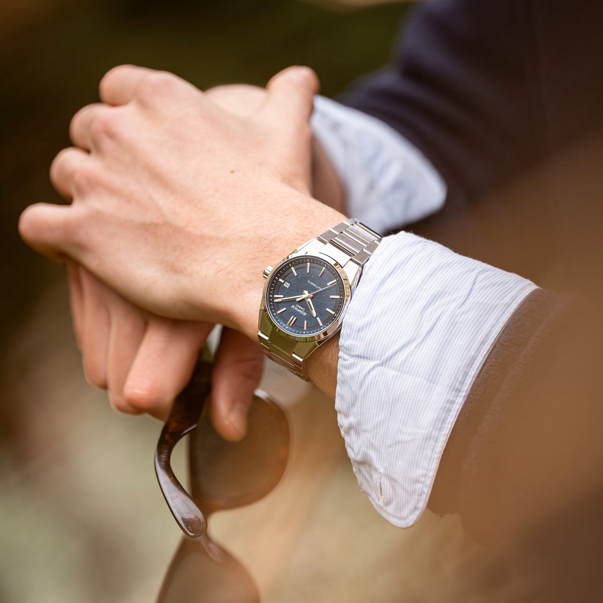 Reloj Casio Edifice Automático para hombre y mujer 39mm esfera azul