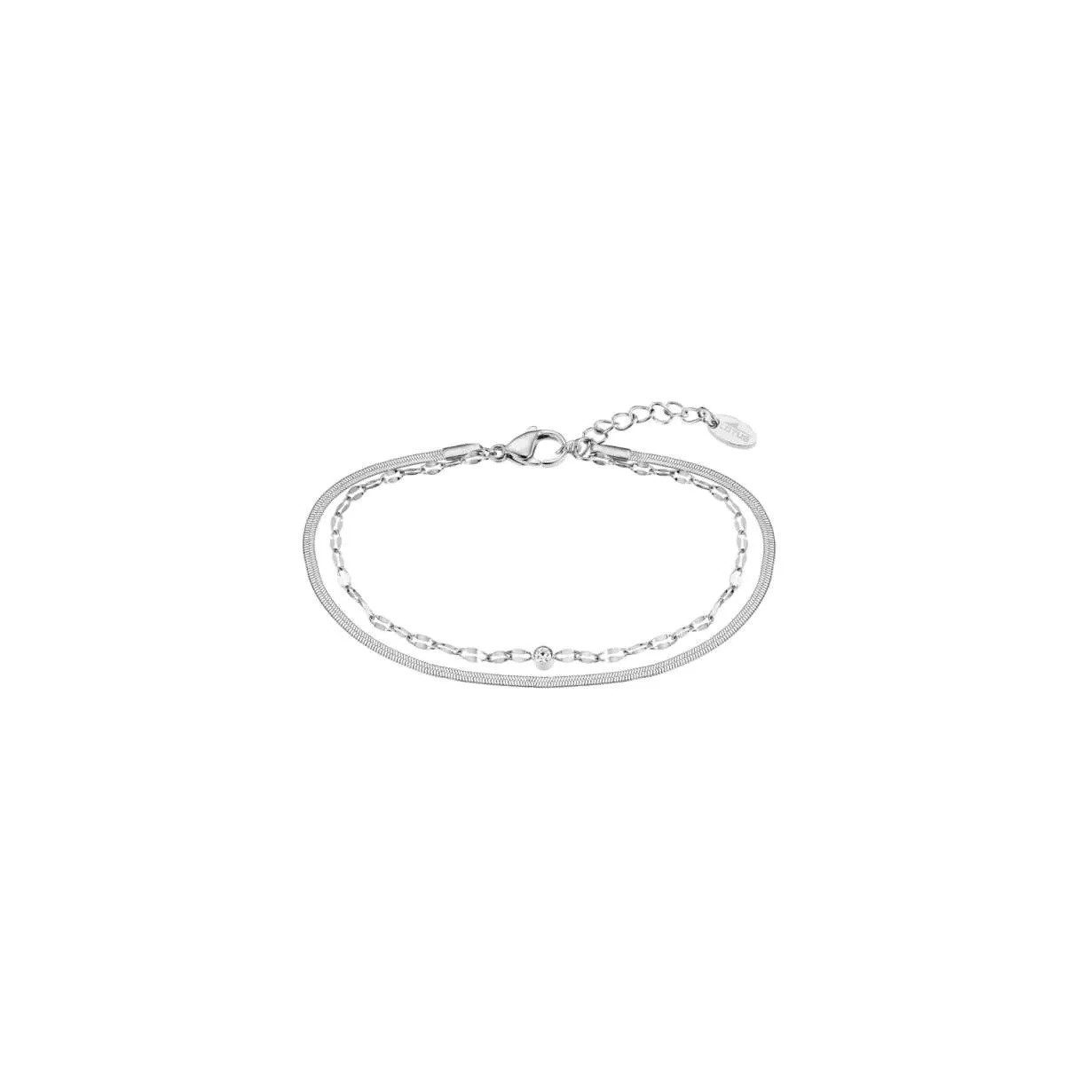 Set reloj Lotus Together para mujer esfera gris plata  22x33mm con pulsera de acero