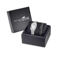 Set reloj Lotus Together para mujer esfera gris plata  22x33mm con pulsera de acero
