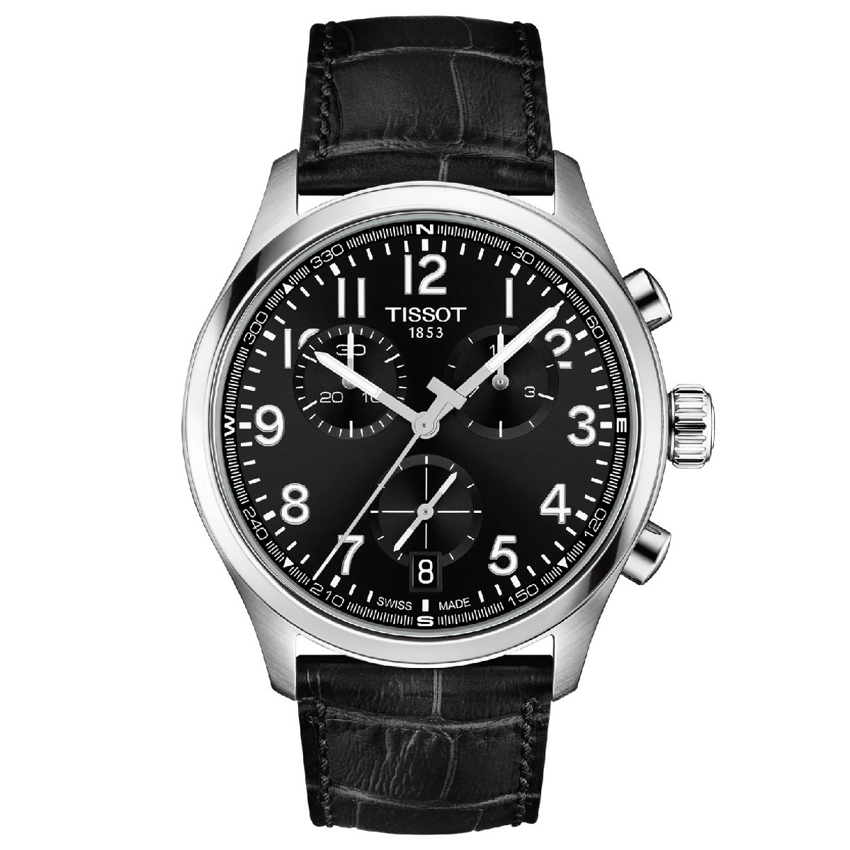 Reloj Tissot Chrono L 42mm esfera negra para hombre y mujer