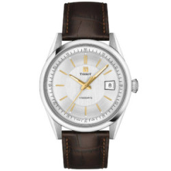 Reloj Tissot Visodate 39mm esfera gris plata y correa