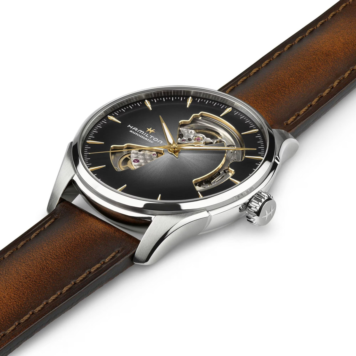 Reloj Hamilton Jazzmaster Open Heart Auto 40mm esfera gris degradado