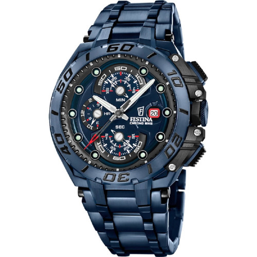 Reloj Festina Chrono Bike Special Edition IP azul 48mm