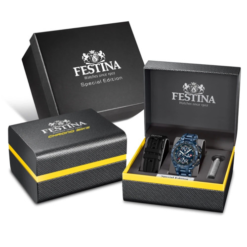 Reloj Festina Chrono Bike Special Edition IP azul 48mm
