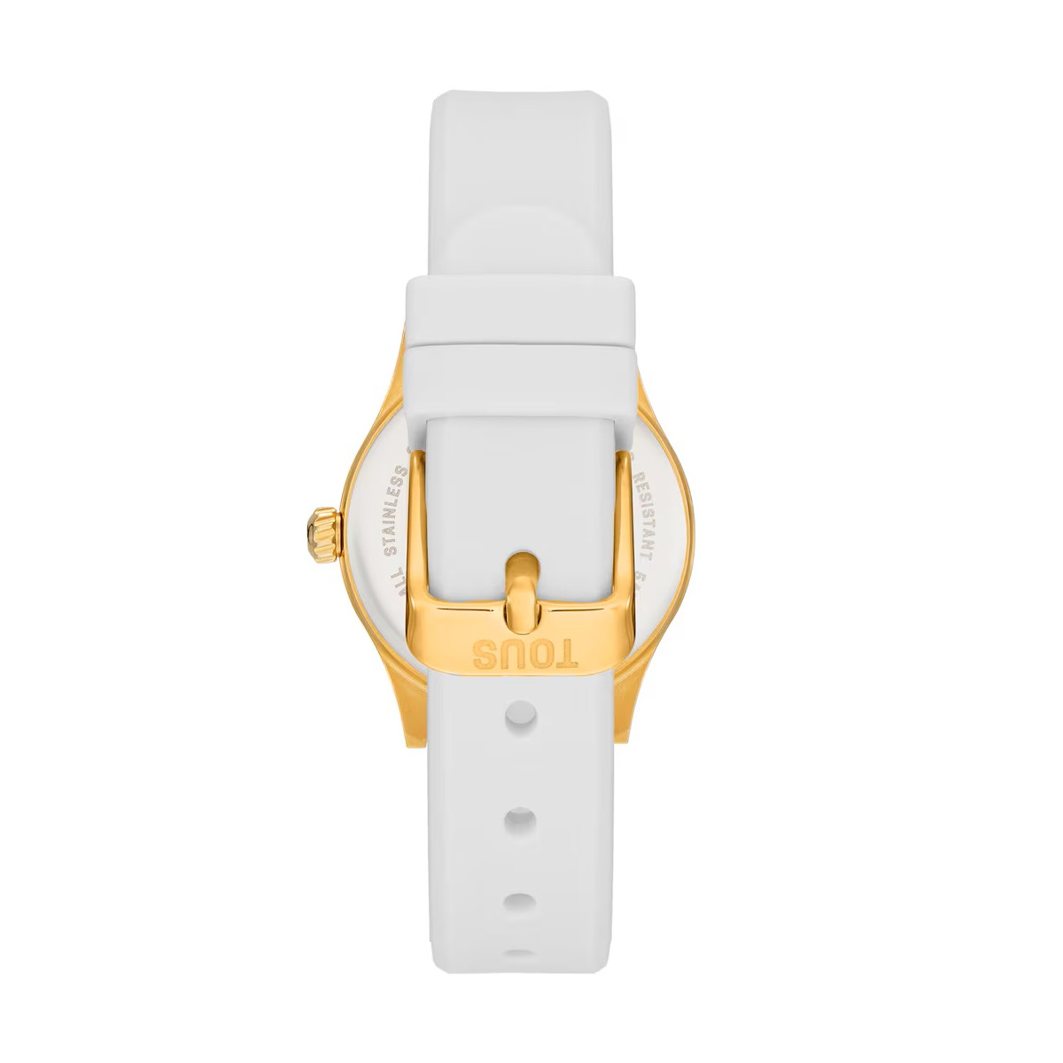 Reloj Tous analógico con correa blanco y acero en color dorado EPIC ICON KDT CHARMS para niña y mujer