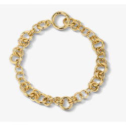 Pulsera Radiant Knots Bold acero dorado