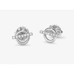 Pendientes Radiant Frost Circle acero