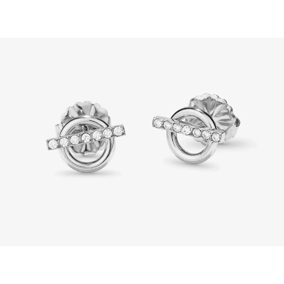 Pendientes Radiant Frost Circle acero