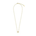Collar Radiant Frost Circle de acero dorado