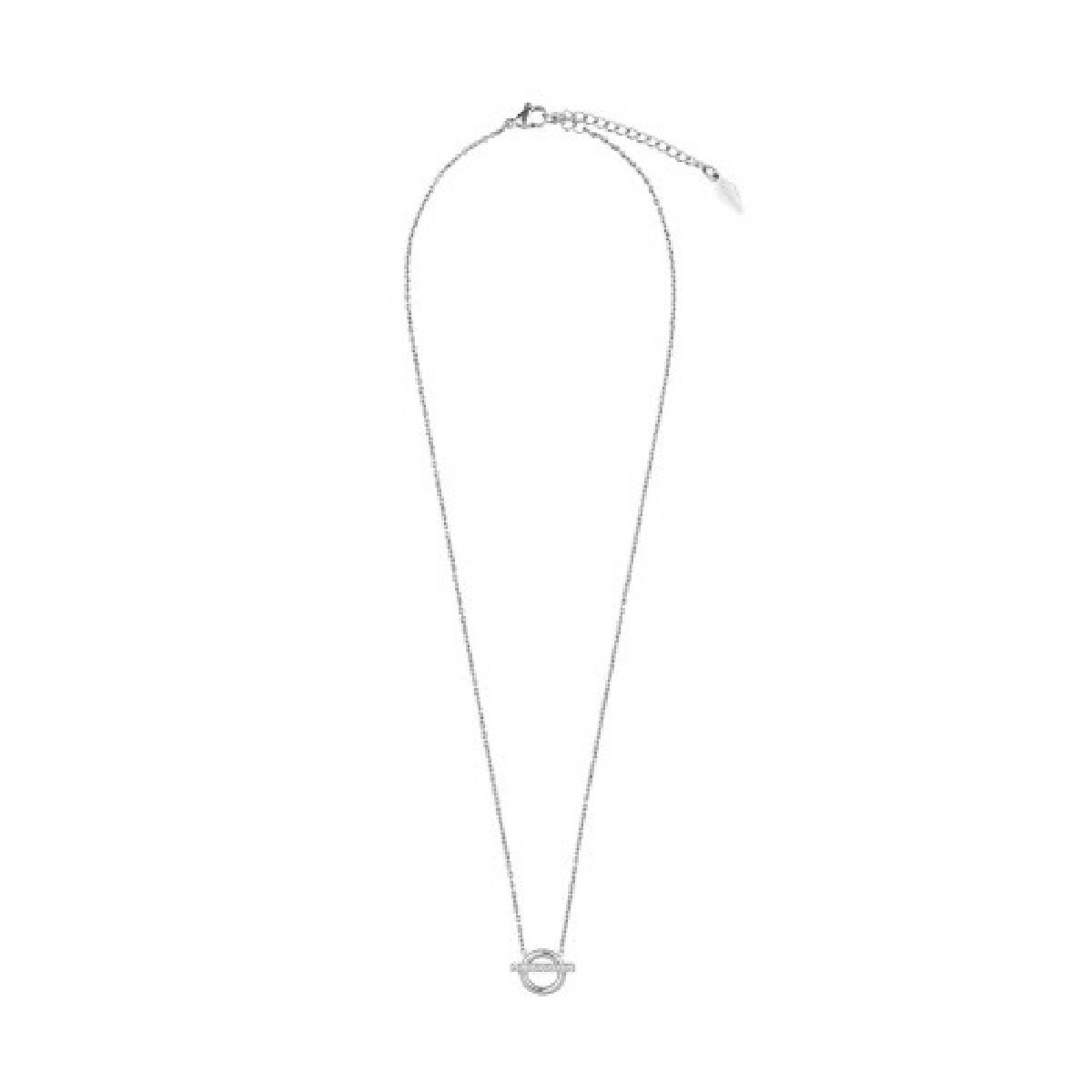 Collar Radiant Frost Circle de acero
