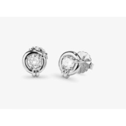 Pendientes Radiant Frost Roud acero