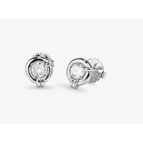 Pendientes Radiant Frost Roud acero