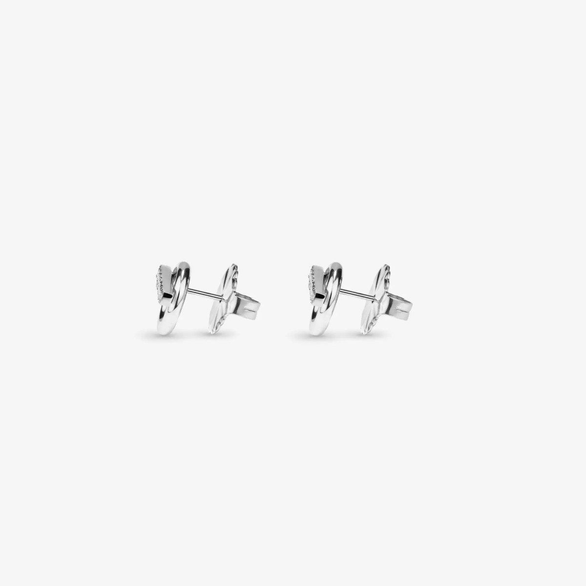 Pendientes Radiant Frost Circle acero