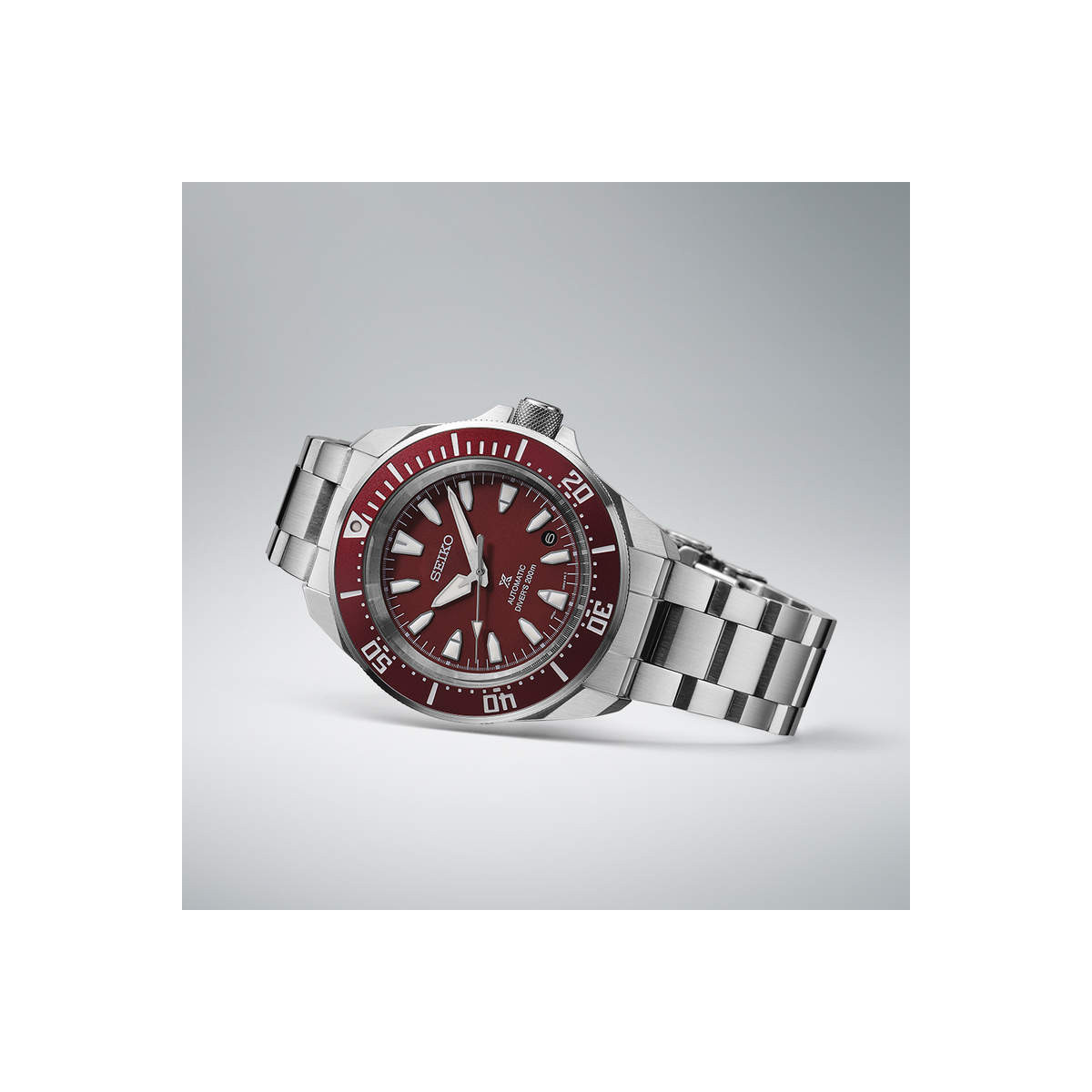 Reloj Seiko Prospex Mar Samurai Rojo 42mm