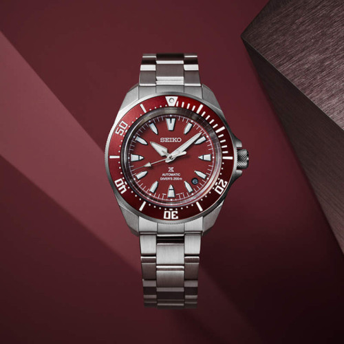 Reloj Seiko Prospex Mar Samurai Rojo 42mm