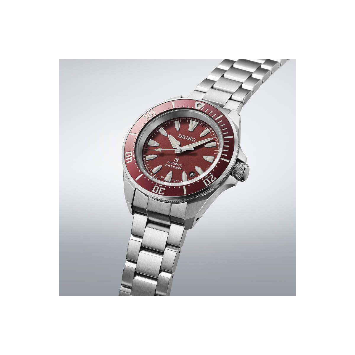 Reloj Seiko Prospex Mar Samurai Rojo 42mm