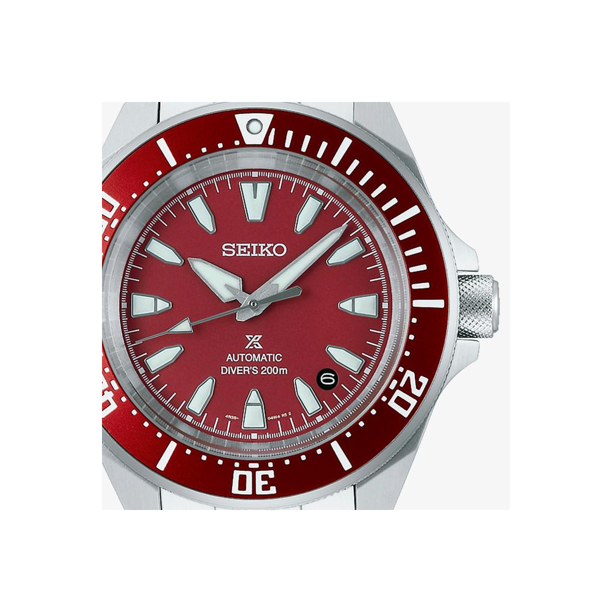 Reloj Seiko Prospex Mar Samurai Rojo 42mm