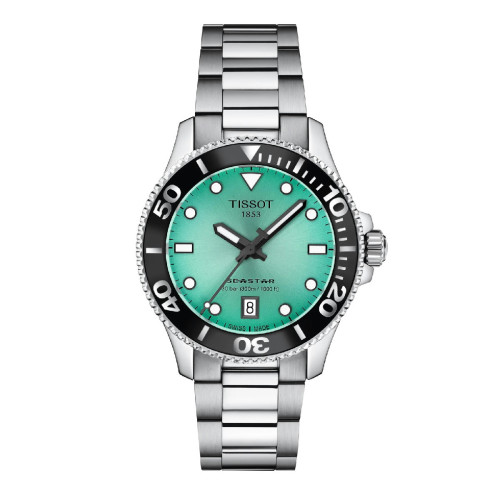 Reloj Tissot Seastar 1000 para señora esfera turquesa 36mm