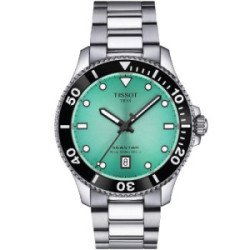 Reloj Tissot Seastar 1000 40MM Cuarzo para hombre esfera azul turquesa
