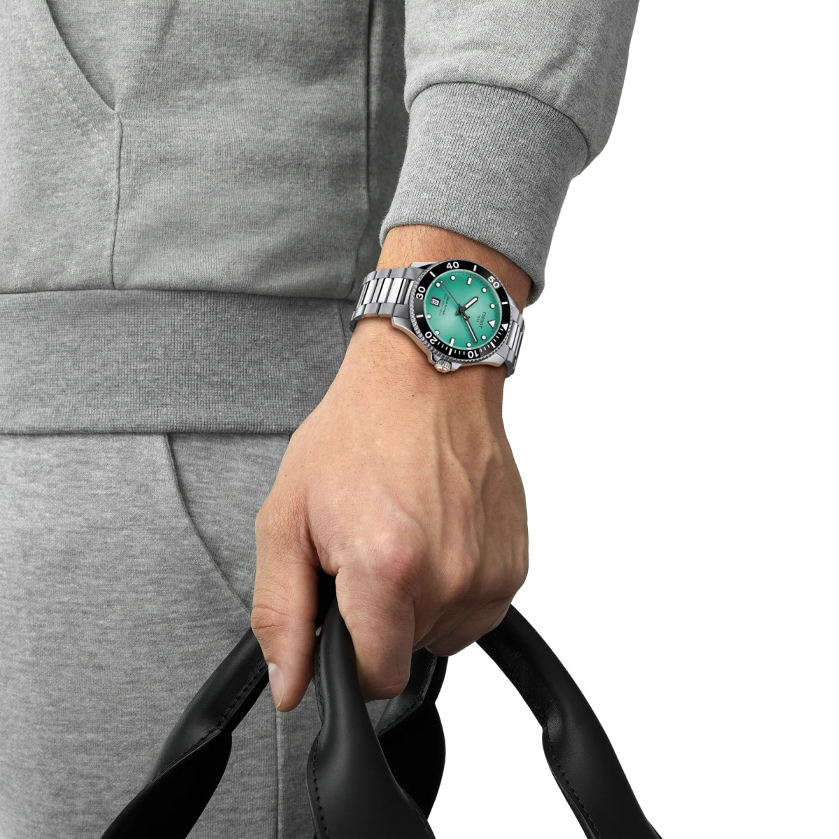 Reloj Tissot Seastar 1000 40MM Cuarzo para hombre esfera azul turquesa
