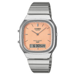 Reloj Casio Edgy Collection Ana-Digi para mujer y hombre esfera salmón