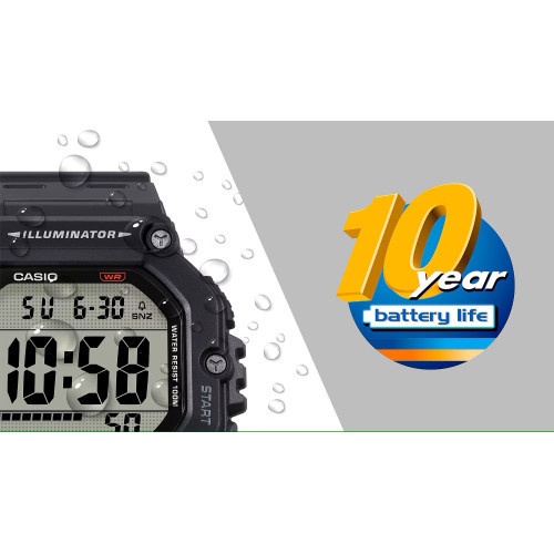 Reloj Casio Collection digital silicona verde kaki