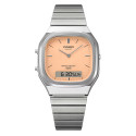 Reloj Casio Edgy Collection Ana-Digi para mujer y hombre esfera salmón