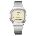 Reloj Casio Edgy Collection Ana-Digi para mujer y hombre esfera gris plata