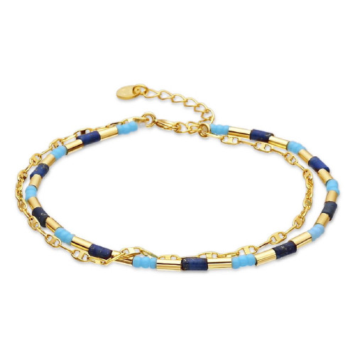Pulsera Luxenter Chokki plata 925 dorada