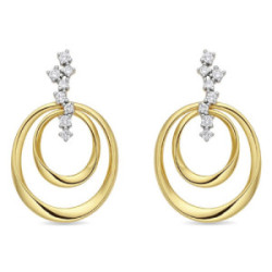 Pendientes Luxenter Dinoal plata 925 dorada
