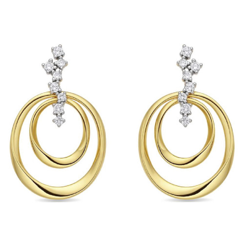 Pendientes Luxenter Dinoal plata 925 dorada