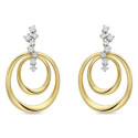 Pendientes Luxenter Dinoal plata 925 dorada