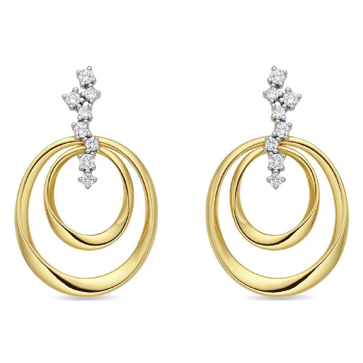 Pendientes Luxenter Dinoal plata 925 dorada