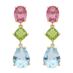 Pendientes Luxenter Kumjo plata 925 dorada