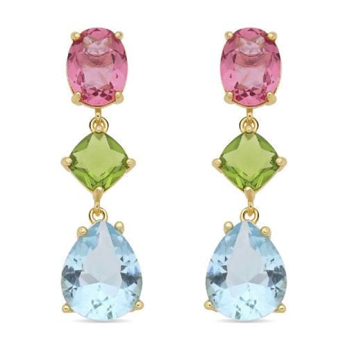 Pendientes Luxenter Kumjo plata 925 dorada