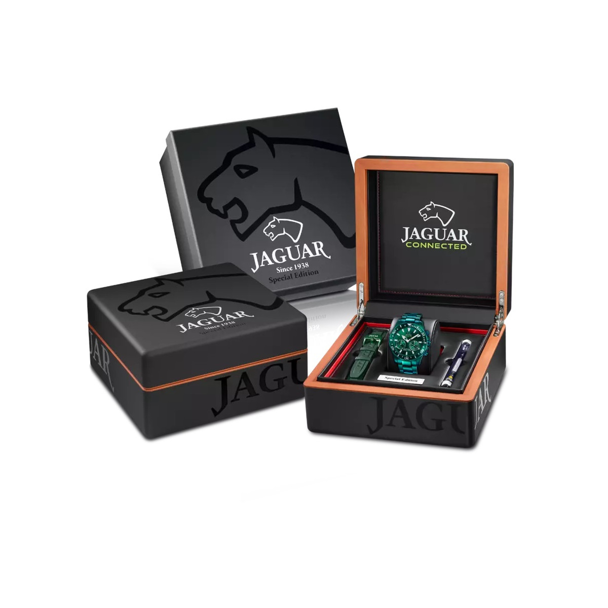 Reloj Jaguar Connected verde acero inoxidable para hombre