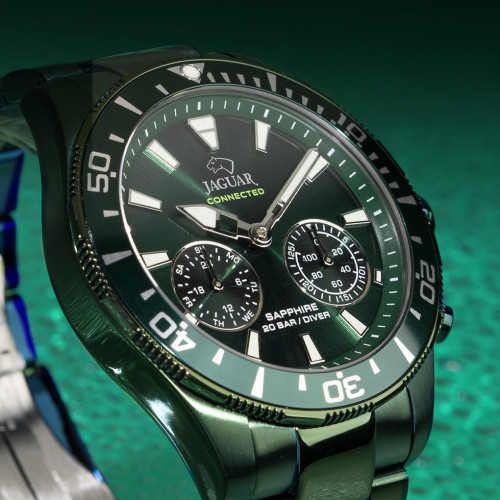 Reloj Jaguar Connected verde acero inoxidable para hombre