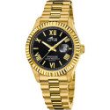 Reloj Lotus para hombre acero IP dorado 41.2mm esfera negra Reloj Lotus para hombre acero IP dorado 41.2mm esfera negra