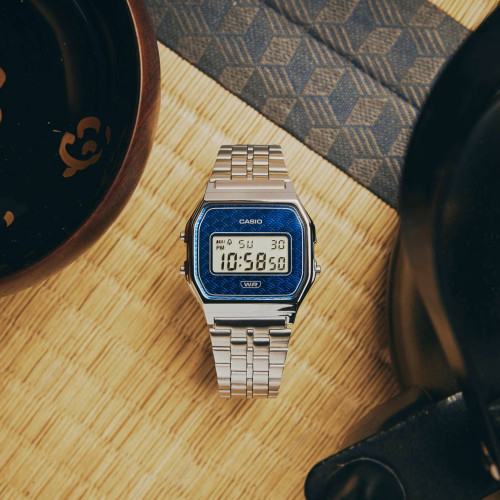 Reloj Casio Vintage digital esfera azul